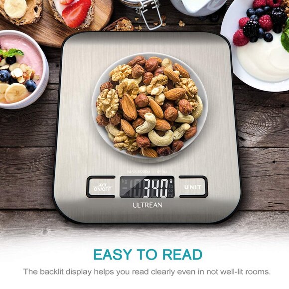 Ultrean Food Scale, Digital Kitchen Scale Weight Grams and Ounces for Baking - Picture 4 of 6
